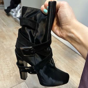 Brian Atwood black high heel boots